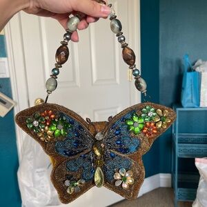 Vintage Mary Frances Butterfly Purse